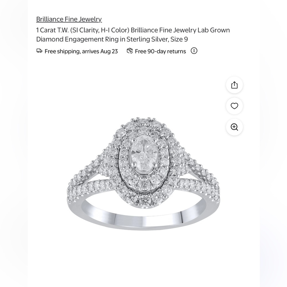 Dazzling Silver Women's Ring